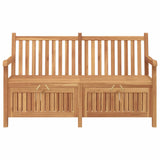 Garden Storage Bench Brown 150 x 60 x 90 cm Solid teak wood - 45-Degree Angle