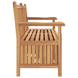 Garden Bench with Storage 150 x 60 x 90 cm Solid Teak Wood - Top-Down View