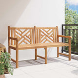Garden Bench Brown 150 x 60 x 90 cm Solid teak wood - Side View