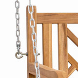 Swing Bench Other Brown 114 x 60 x 64 cm Solid teak wood - Low Angle