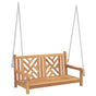Garden Swing Bench 2 -seater 114 x 60 x 64 cm Solid Teak Wood