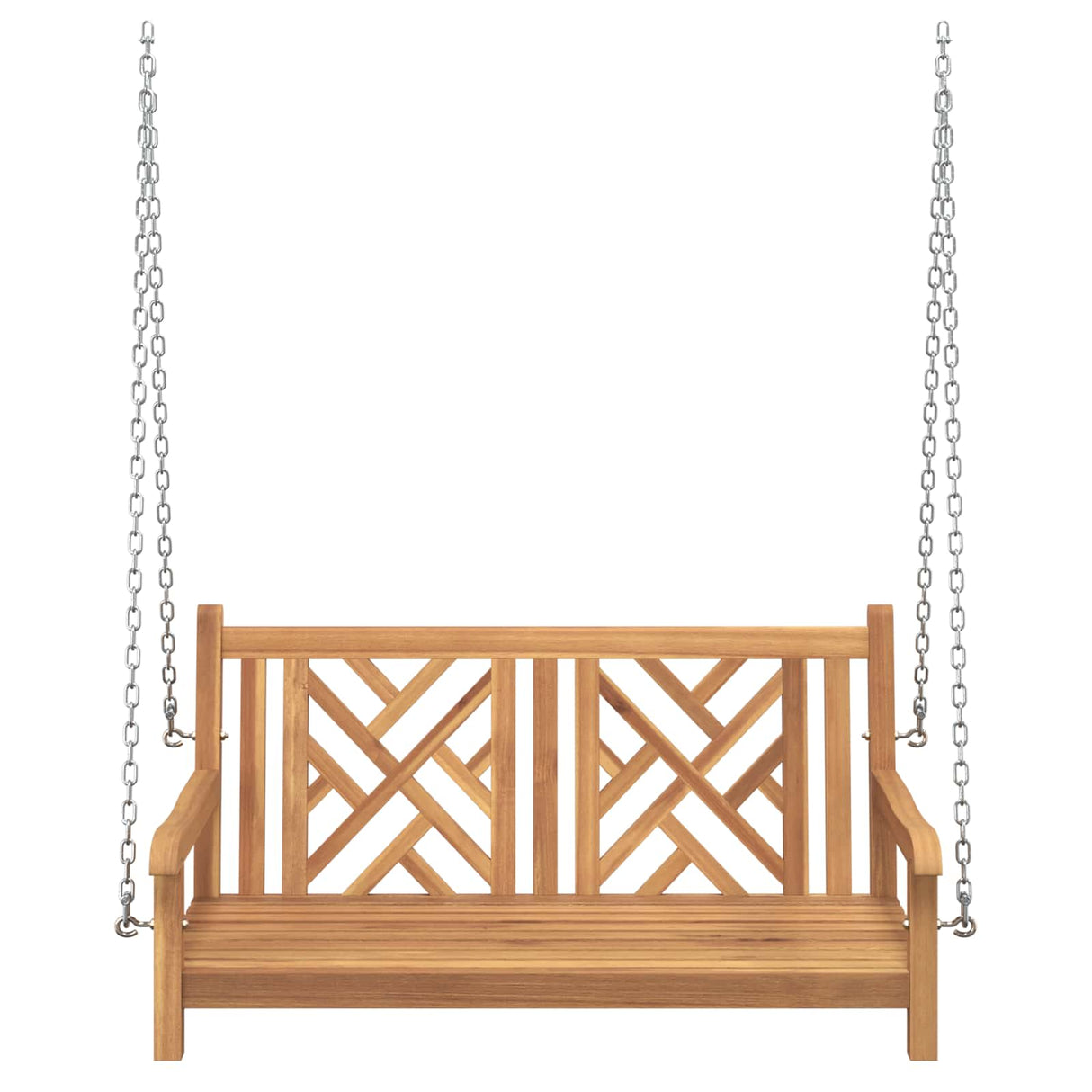 Garden Swing Bench 114 x 60 x 64 cm Solid Teak Wood