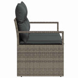 Garden Sofa with Cushion 120 x 62 x 69 cm. Poly Rattan