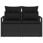 Garden Sofa with Cushion 120 x 62 x 69 cm. Poly Rattan