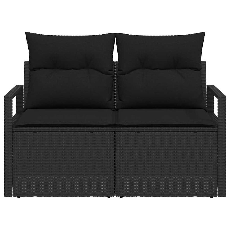 Garden Sofa with Cushion 120 x 62 x 69 cm. Poly Rattan