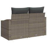 Garden Sofa with Cushion 123 x 62 x 69 cm Poly Rattan