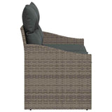 Garden Sofa with Cushion 123 x 62 x 69 cm Poly Rattan