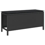 Garden Dining Set 3 pcs Black Poly Rattan