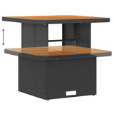 Garden Dining Set Black Poly rattan - Extra Image