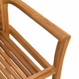 Dining Chair 4 pcs Brown 62 x 55 x 94 cm Solid Teak Wood