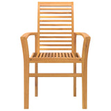 Dining Chair 4 pcs Brown 62 x 55 x 94 cm Solid Teak Wood