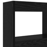 Headboard Cabinet with LED Other Black oak 122 x 17 x 102 cm - Extra Image