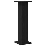 Plant Stand 2 pcs Black Oak 30 x 30 x 95 cm Engineered wood