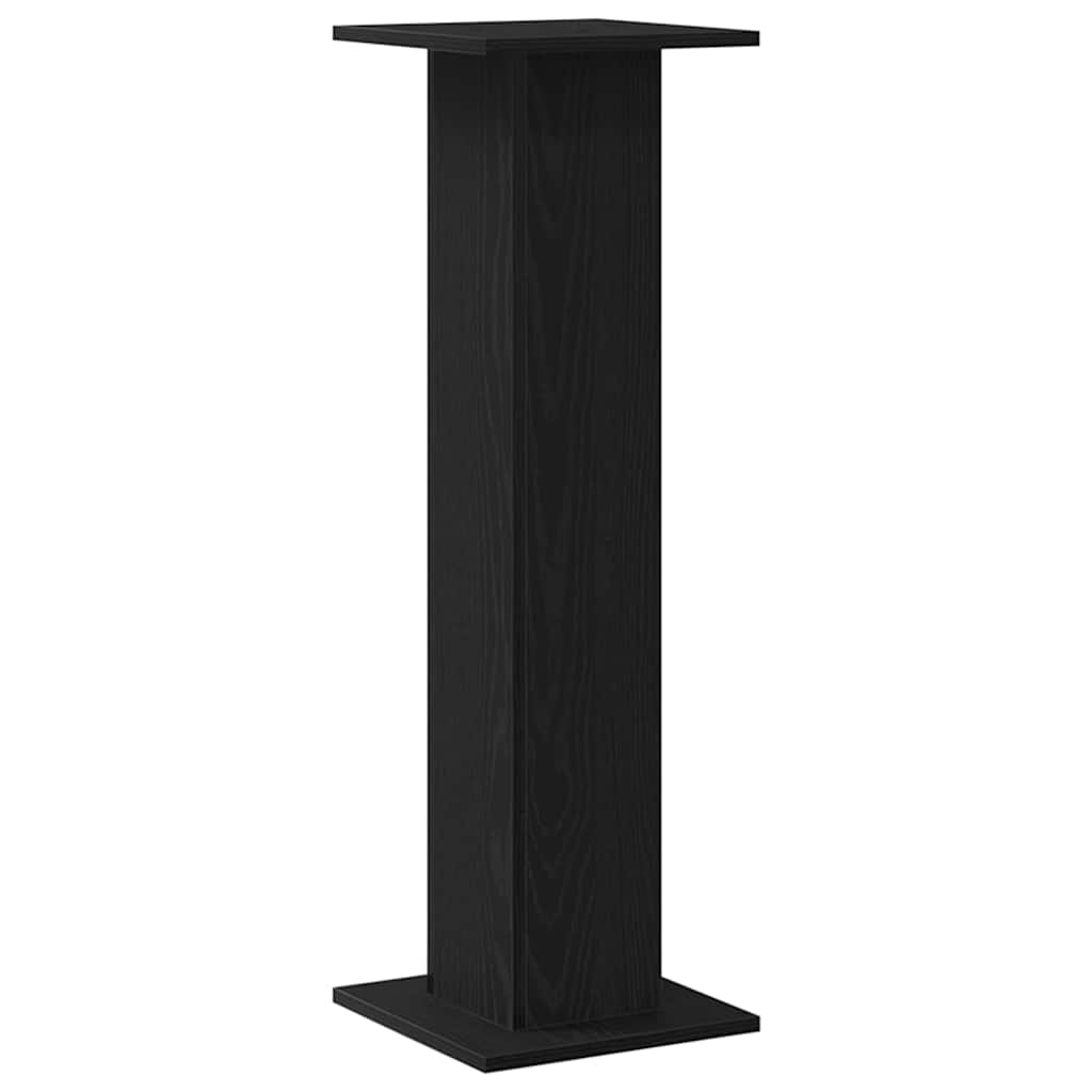 Plant Stand 2 pcs Black Oak 30 x 30 x 95 cm Engineered wood