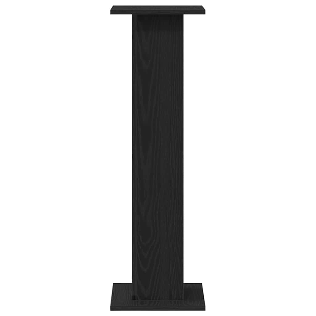 Plant Stand 2 pcs Black Oak 30 x 30 x 95 cm Engineered wood