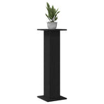 Plant Stand 2 pcs Black Oak 30 x 30 x 95 cm Engineered wood