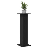Plant Stand 2 pcs Black Oak 30 x 30 x 95 cm Engineered wood - Side View