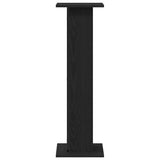Plant Stand 2 pcs Black Oak 30 x 30 x 95 cm Engineered wood - Close-Up Angle