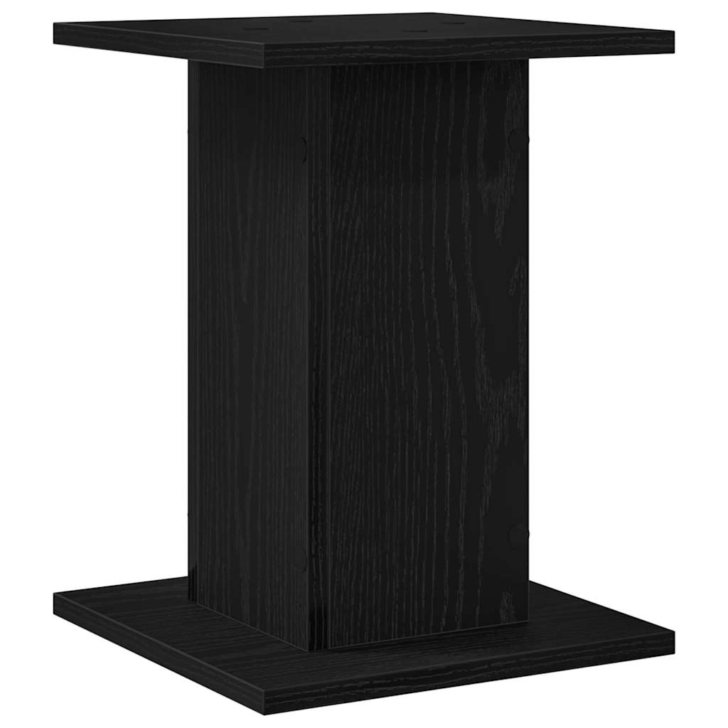 Plant Stand 2 pcs Black Oak 30 x 30 x 40 cm Engineered wood