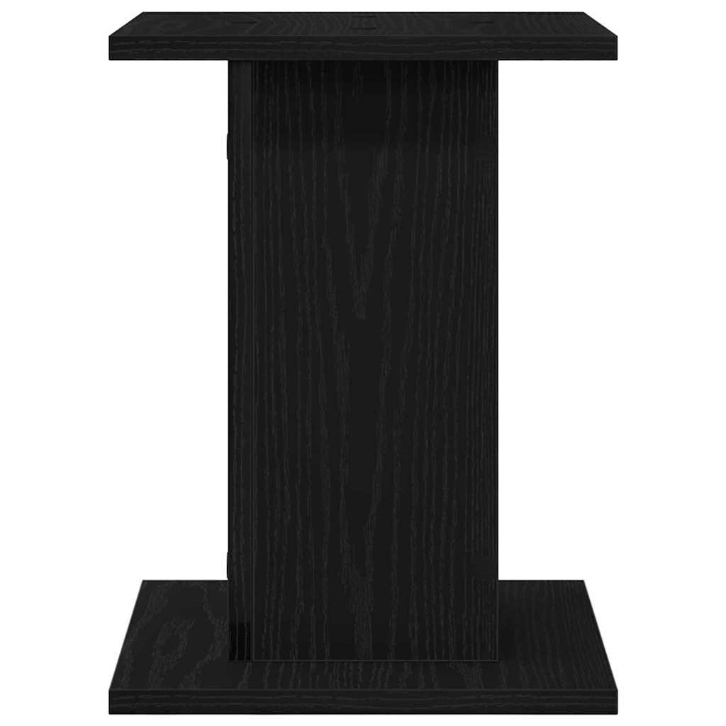 Plant Stand 2 pcs Black Oak 30 x 30 x 40 cm Engineered wood