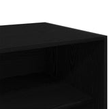 Wardrobe with Shelf Black Oak 100 x 50 x 200 cm Engineered Wood