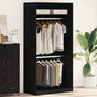 Wardrobe Black Oak 100 x 50 x 200 cm Engineered Wood