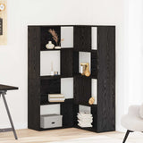 Wardrobe 6-Tier 85 x 85 x 140 cm Engineered Wood Black Oak