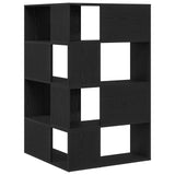 Wardrobe 6-Tier 85 x 85 x 140 cm Engineered Wood Black Oak - Rear View