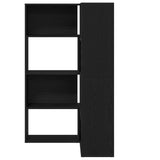 Wardrobe 6-Tier 85 x 85 x 140 cm Engineered Wood Black Oak - Top-Down View