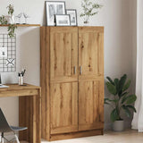 Book Cabinet Artisan Oak 82.5x30.5x150 cm Engineered Wood - Top-Down View