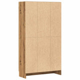 Book Cabinet Artisan Oak 82.5x30.5x150 cm Engineered Wood - Rear View
