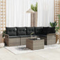 Garden Sofa Set 6 pcs Poly Rattan