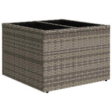 Sofa Set with Cushion Manual with Pillow 5 pcs Grey Poly Rattan
