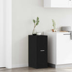 Apothecary Cabinet Black oak 30 x 41 x 77.5 cm Engineered wood