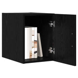 Wall-Mounted Cabinet Wall-mounted Black Oak 30 x 42.5 x 39.5 cm - Side View