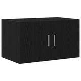 Wall Cabinet Black oak 70 x 42.5 x 40 cm Engineered wood - Front View