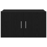 Wall Cabinet Black oak 70 x 42.5 x 40 cm Engineered wood