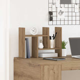 Desk Organiser Artisan oak 34.5 x 15.5 x 35.5 cm - Top-Down View