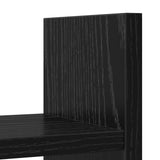 Desk Organiser Black oak 34.5 x 15.5 x 35.5 cm Engineered wood - Low Angle