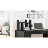 Desk Organiser Black Oak 50 x 15,5 x 35,5 cm Engineered Wood