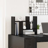 Desk Organiser Black oak 34.5 x 15.5 x 35.5 cm Engineered wood - Top-Down View
