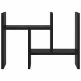 Desk Organiser Black oak 34.5 x 15.5 x 35.5 cm Engineered wood - 45-Degree Angle