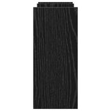 Desk Organiser Black oak 34.5 x 15.5 x 35.5 cm Engineered wood - Rear View