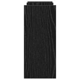 Desk Organiser Black Oak 50 x 15,5 x 35,5 cm Engineered Wood - Rear View