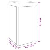 Plant Stand 2 pcs Black oak 10 x 10 x 18 cm Engineered Wood - Extra Image