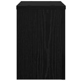 Plant Stand 2 pcs Black Oak 20 x 20 x 30 cm Engineered Wood
