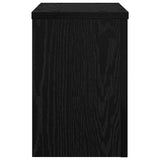 Plant Stand 2 pcs Black Oak 20 x 20 x 30 cm Engineered Wood