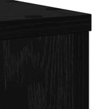 Plant Stand 2 pcs Black oak 25 x 25 x 35 cm Engineered Wood - Low Angle