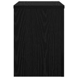Plant Stand 2 pcs Black oak 25 x 25 x 35 cm Engineered Wood - Rear View