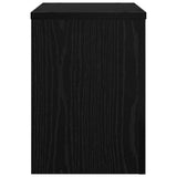 Plant Stand 2 pcs Black Oak 25 x 25 x 35 cm Engineered Wood